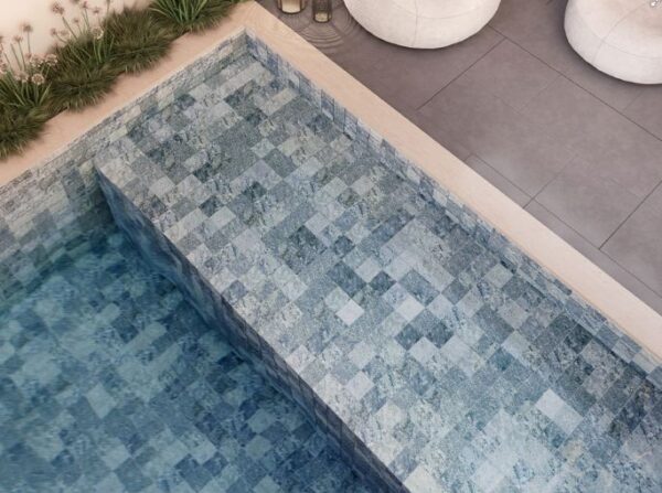 REVESTIMENTO PISCINA/FACHADA 10X10 ACET RELEVO PHUKET BLUE CERAL (2,07
