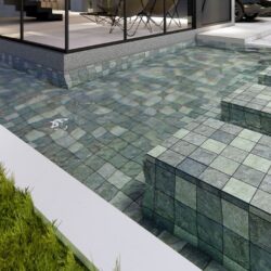 REVESTIMENTO PISCINA/FACHADA 10X10 ACET RELEVO PHUKET GREEN CERAL (2,07)