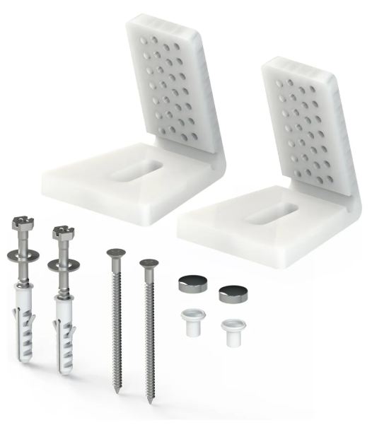 KIT PARAFUSO FIXADOR PARA VASO SANIT LATERAL BLUKIT 100552