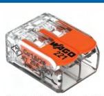 CONECTOR TIPO PARALELO 2X0,2-4MM 2P 32A 221-412 WAGO (2-AWG 24-12)