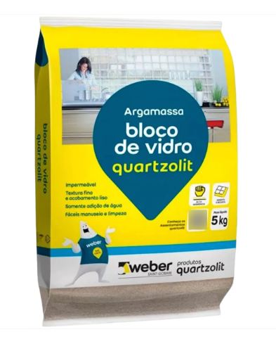 ARGAMASSA TEC BLOCO DE VIDRO 5KG QUARTZOLIT (ENCOMENDA)