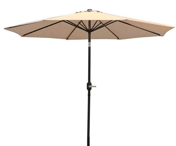 OMBRELONE CENTRAL ARTICULADO 2.70M C/MANIVELA COM BASE CAQUI - ATOPY 23516