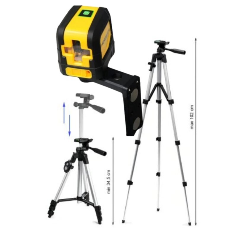 15d21036-6adb-44fc-9531-7c10e948cc3b KIT NIVEL LASER VERDE 20M MLS20 MENEGOTTI (615061) + TRIPE CR (915255)