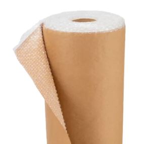 GUARDA PISO KRAFT C/PLASTICO BOLHA 1,20MX20,83M (25M²) RF MAX