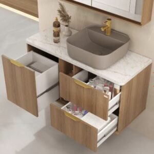 5394405e-50a3-4476-a9e0-b64e2529cf14 KIT (ESPELHEIRA+ARMARIO+CUBA) CAROLINA 100X50X42CM FABRIBAM