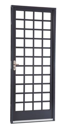 PORTA QUADRICULADA PARA VIDRO METAL 80X215-12 DIR MIC