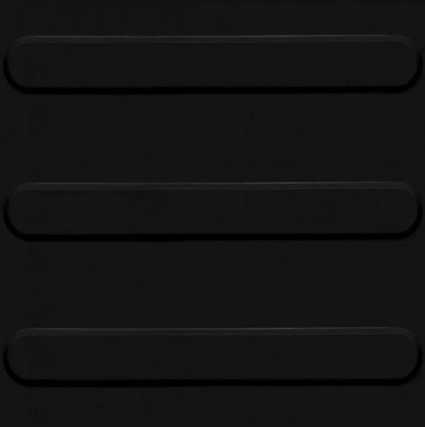 PISO TATIL PVC GUIA 25X25CM PRETO (NBR9050) KAPAZI