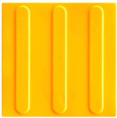 PISO TATIL PVC GUIA 25X25CM AMARELO (NBR9050)