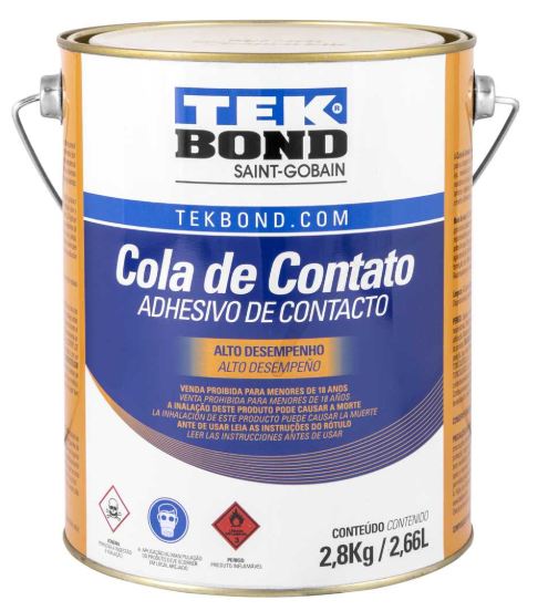 COLA ADESIVO DE CONTATO COM TOLUOL (ALTO DESEMPENHO) 2,8KG TEK BOND