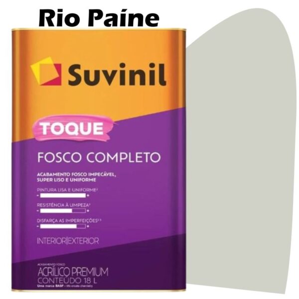 TINTA ACRILICA TOQUE FOSCO COMPLETO 18L RIO PAINE SUVINIL