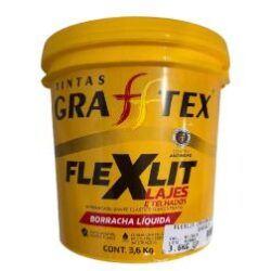 FLEXLIT VEDA LAJES PAREDE TELHA BORRACHA LIQUIDA 3,6L GRAFFTEX TÉRMICO