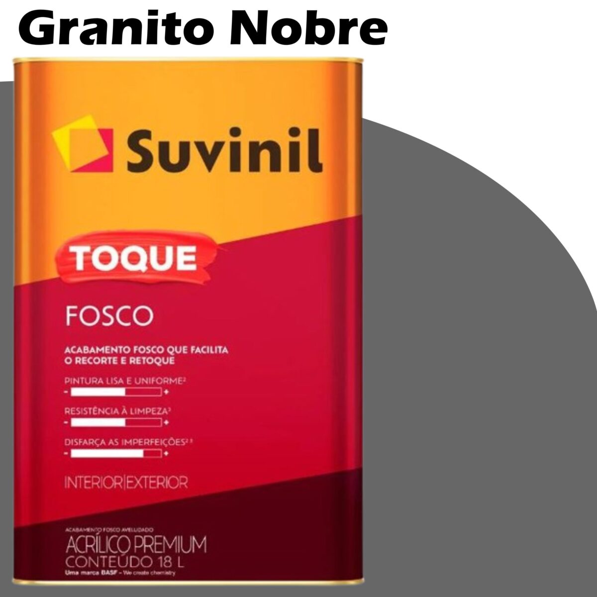 da6dc212-2d7d-473d-a273-ba4c5892e4d0 TINTA ACRILICA TOQUE FOSCO (CLASSICA) 18L GRANITO NOBRE SUVINIL
