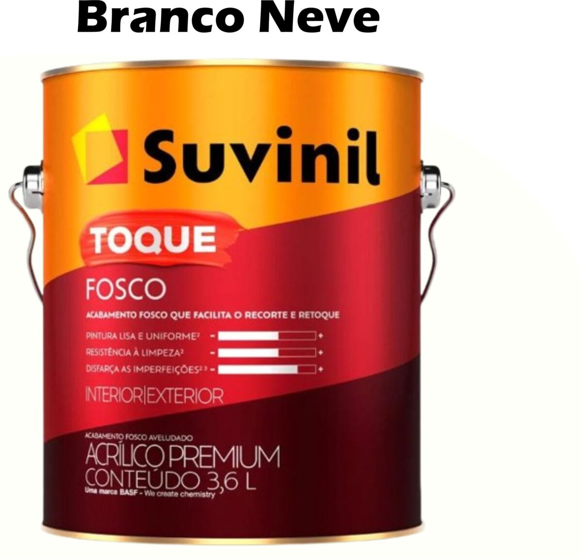 0155d2a0-68ec-4fe5-ac2d-300272b3606c TINTA ACRILICA TOQUE FOSCO (CLASSICA) 0,9L BRANCO NEVE SUVINIL