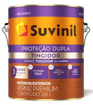 VERNIZ TINGIDOR PROTECAO DUPLA BRILHANTE 3,6L IMBUIA SUVINIL