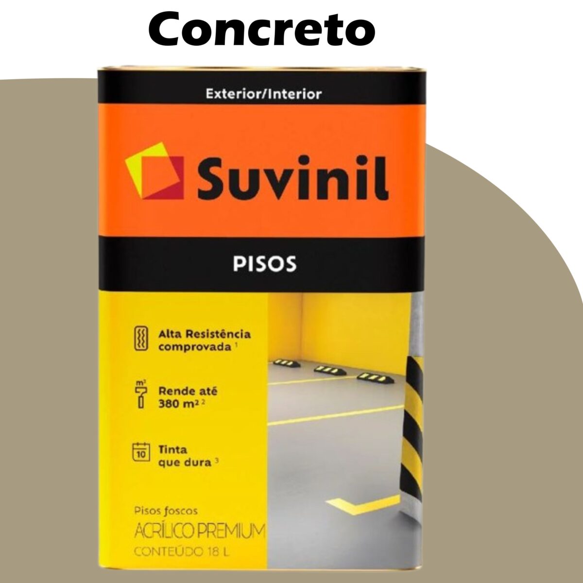 b65d9ead-73d8-49da-98e3-63ec238c85aa TINTA ACRILICA FOSCO PREMIUM PISOS 18L CONCRETO SUVINIL
