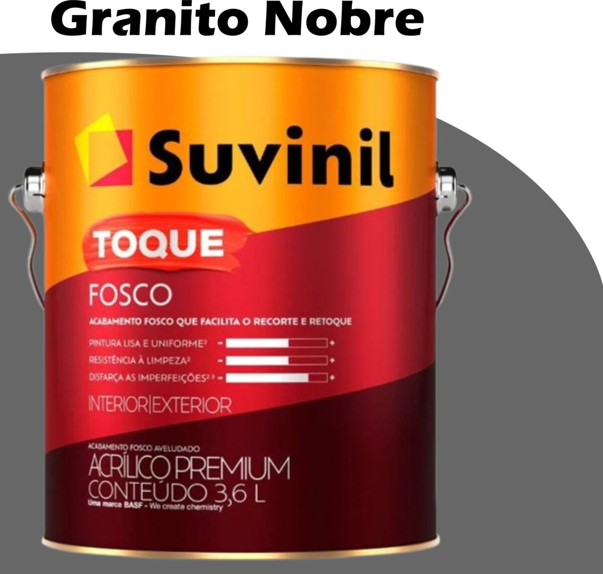 06ea4071-66ef-43b7-8c01-42623e369c6e TINTA ACRILICA TOQUE FOSCO (CLASSICA) 3,6L GRANITO NOBRE SUVINIL