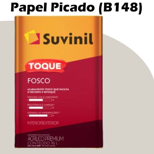 TINTA ACRILICA TOQUE FOSCO BASE A 16L SUVINIL PAPEL PICADO (B148)