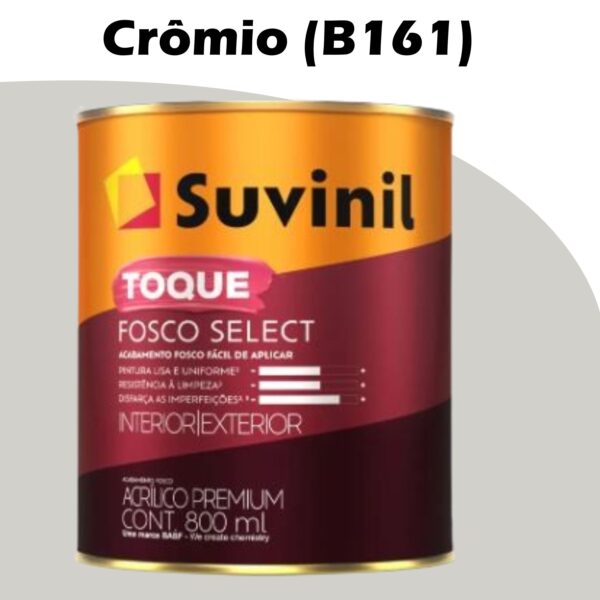 TINTA ACRILICA TOQUE FOSCO (CLASSICA) 3,6L BA2 CROMIO (B161) SUVINIL