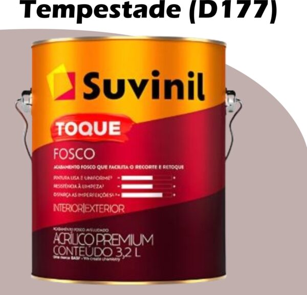 TINTA ACRILICA TOQUE FOSCO BASE A 3,2L SUVINIL TEMPESTADE (D177)