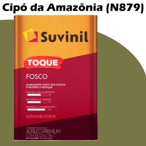 TINTA ACRILICA TOQUE FOSCO BASE C 16L SUVINIL CIPO DA AMAZONIA (N879)
