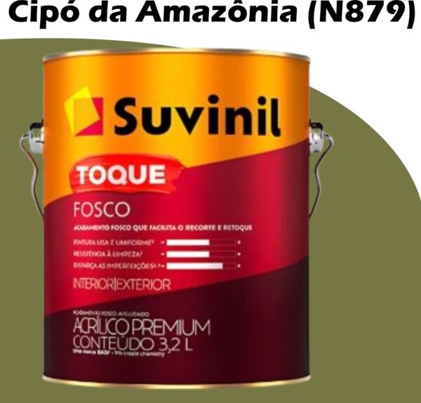 TINTA ACRILICA TOQUE FOSCO BASE C 3,2L SUVINIL CIPO DA AMAZONIA (N879)
