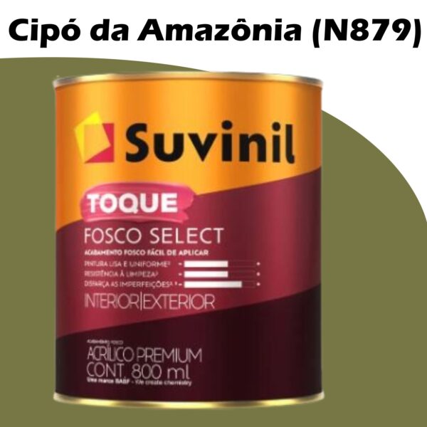 TINTA ACRILICA TOQUE FOSCO BASE C 0,8L SUVINIL CIPO DA AMAZONIA (N879)