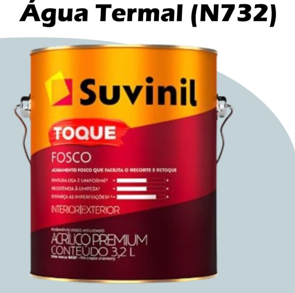 TINTA ACRILICA TOQUE FOSCO BASE A 3,2L SUVINIL AGUA TERMAL (N732)