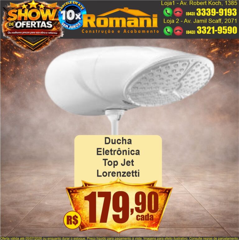 ducha eletronica top jet lorenzetti show de ofertas promocao