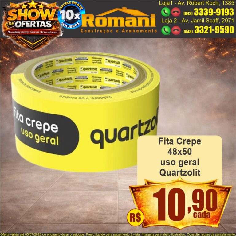 fita crepe 48x50 quartzolit show de ofertas promocao