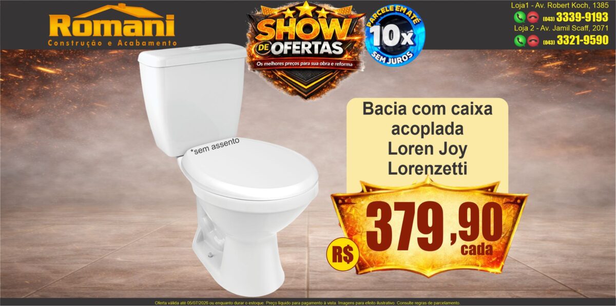 gr_bacia com caixa acoplada joy lorenzetti show de ofertas promocao