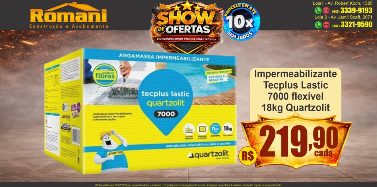 gr_impermeabilizante tecplus lastic 7000 flexivel 18kg quartzolit show de ofertas promocao