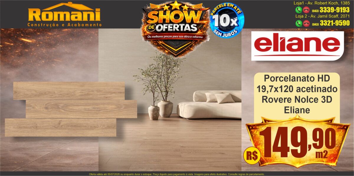 gr_porcelanato acetinado 19,7x120 rovere nolce acetinado 3d eliane show de oferta promocao