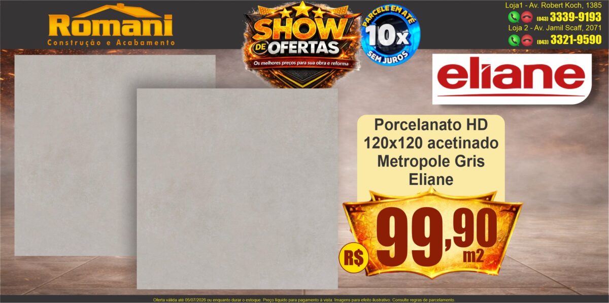 gr_porcelanato acetinado metropole gris 120x120 eliane show de oferta promocao
