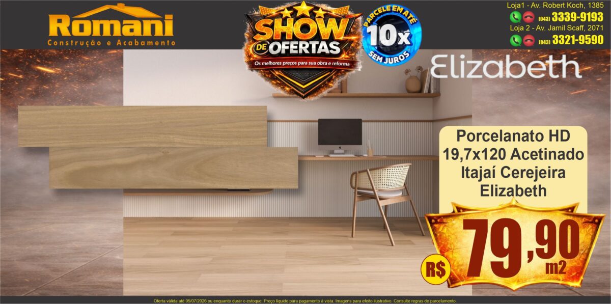gr_porcelanto itajai cerejeira 19,7x120 acetinado elizabeth show de ofertas promocao