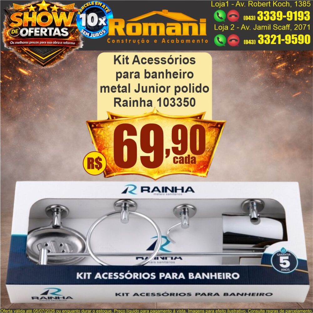 kit acessorios banheiro show de ofertas promocao