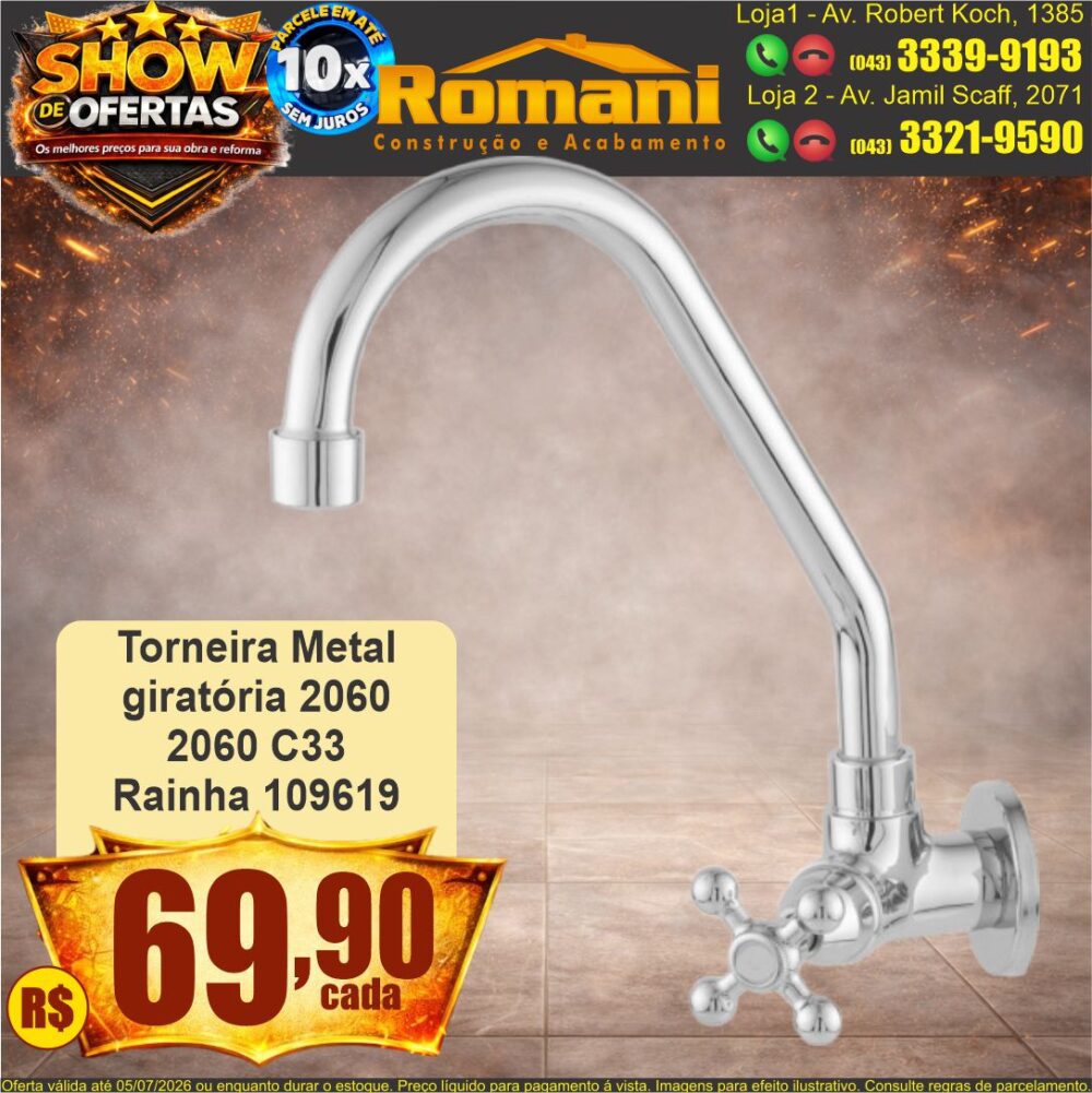 torneira giratorio 2060 c33 rainha show de ofertas promocao