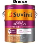 ESMALTE SOLVENTE COR PROTECAO BRILHANTE 3,6L BRANCO SUVINIL