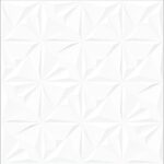 PORCELANATO ACETINADO RELEVO WHITE DECOR 72X72 VIA ROSA (1,55)