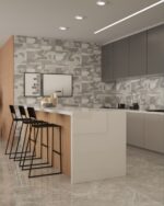 PORCELANATO EGEO GREY POLIDO RET. 119X119 GAUDI (2,83)