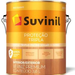 VERNIZ FILTRO SOLAR TRIPLA PROTECAO BRILHANTE 3,6L MOGNO SUVINIL