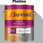 ESMALTE SOLVENTE COR PROTECAO BRILHANTE 3,6L PLATINA SUVINIL