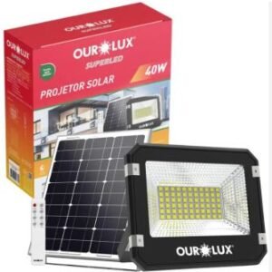 PROJETOR LED SOLAR 40W OUROLUX 03295