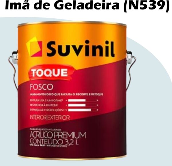 TINTA ACRILICA TOQUE FOSCO BASE A 3,2L SUVINIL IMA DE GELADEIRA (N539)