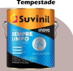 TINTA ACRILICA FOSCO SEMPRE LIMPO INOVA 3,2L TEMPESTADE (D177) SUVINIL SUPER LAVAVEL