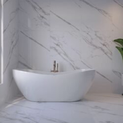 PORCELANATO MARMO BRANCO POLIDO MARMORIZADO 80X160 ELIANE (2,56)/