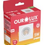 SUPERLED SPOT QUAD 5W 3000K BRANCA MORNA OUROLUX 05603