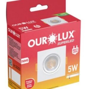 SUPERLED SPOT QUAD 5W 3000K BRANCA MORNA OUROLUX 05603