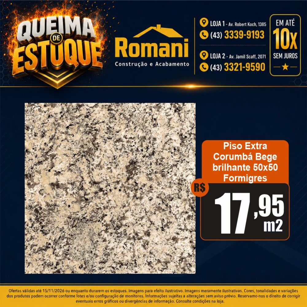 piso corumba bege queima de estoque londirna