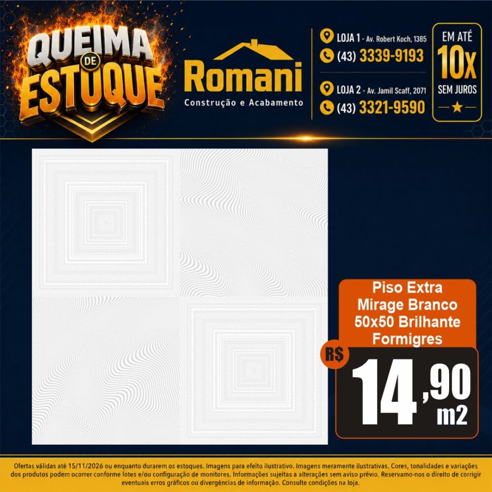 piso mirage branco queima de estoque londirna