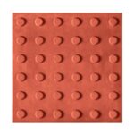 PISO TATIL ALERTA VERMELHO 30X30CM 20MM UNIDADE